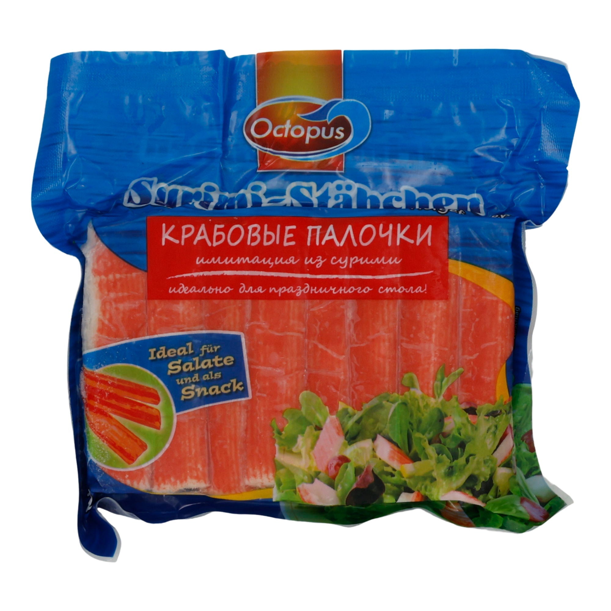 Surimi-Stäbchen Octopus | Surimi | Krabbenfleisch-Imitation, Salate & Snacks | 250 g OCTOPUS